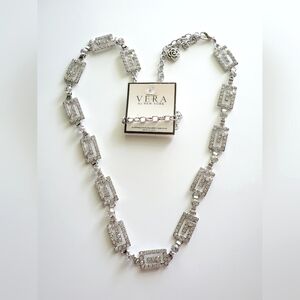 Vintage Design Rhinestone Belt - "Greek Key" Design with a Rose Drop